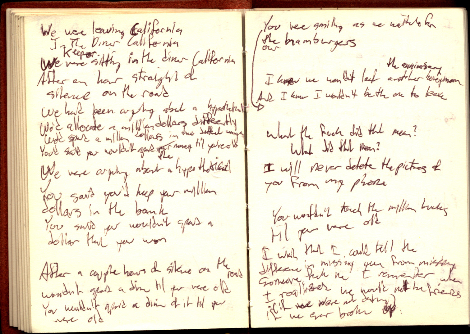 Nightlight Lyrics Sheet 17